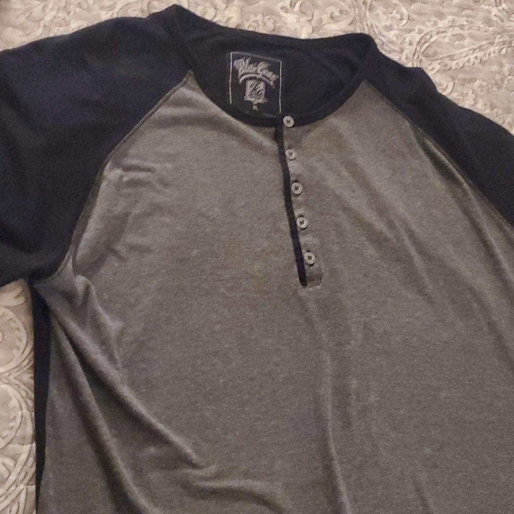 Blue gear long sleeve shirt
